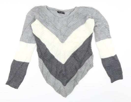 Select Womens Grey   Pullover Jumper Size M