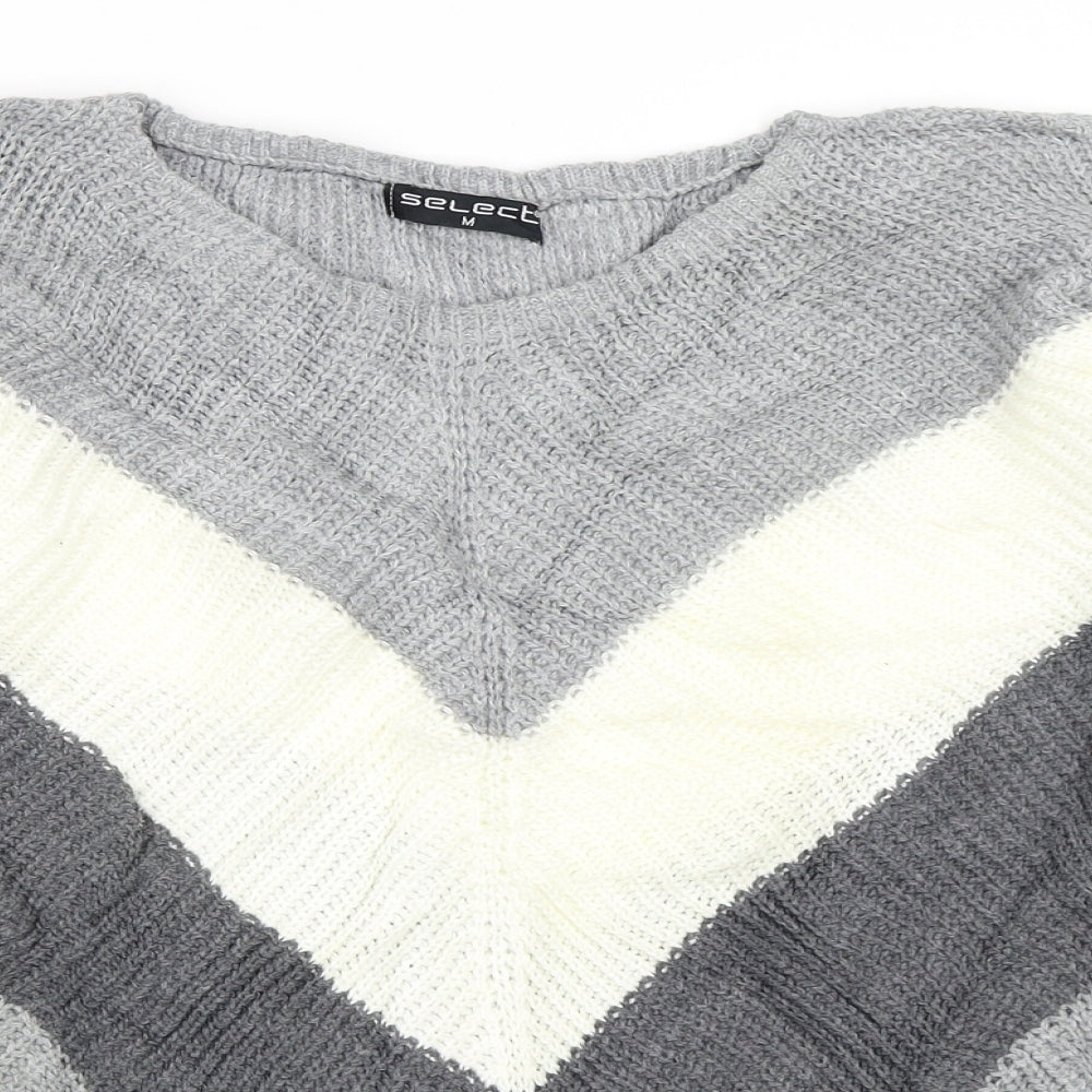 Select Womens Grey   Pullover Jumper Size M