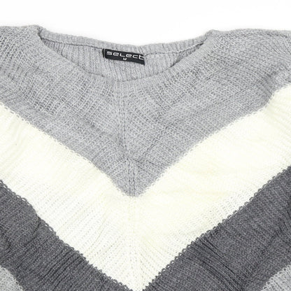 Select Womens Grey   Pullover Jumper Size M