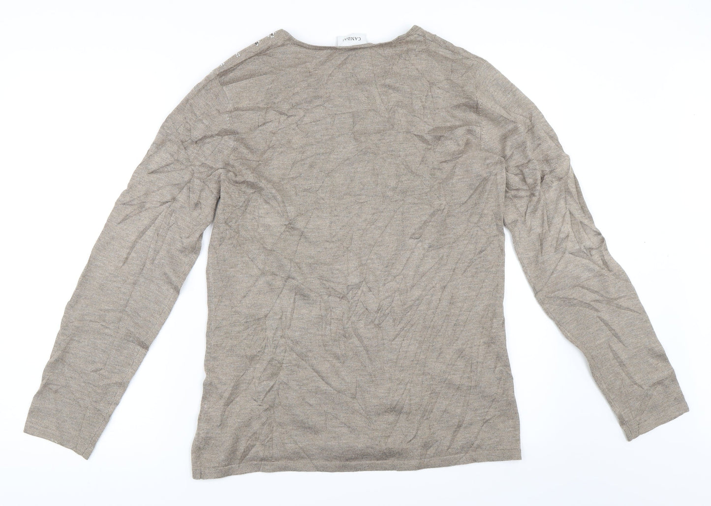 Canda Womens Beige   Pullover Jumper Size M