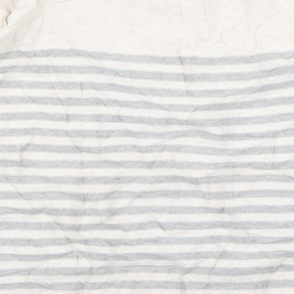 River Island Womens Grey Striped  Pullover Jumper Size 10