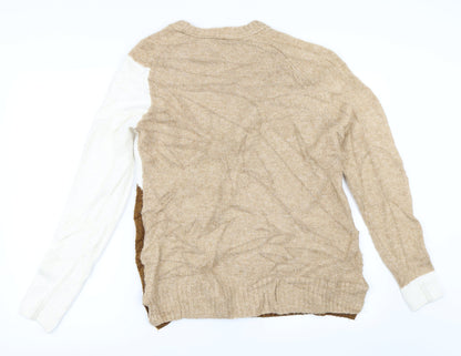 Marks & Spencer Womens Beige   Pullover Jumper Size S
