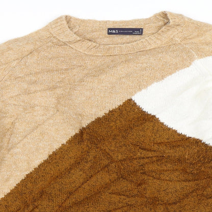 Marks & Spencer Womens Beige   Pullover Jumper Size S