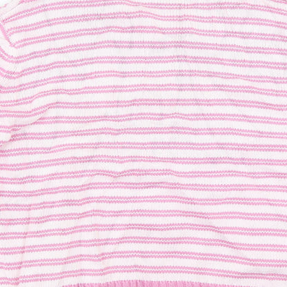 EWM Womens Pink Striped  Pullover Jumper Size L