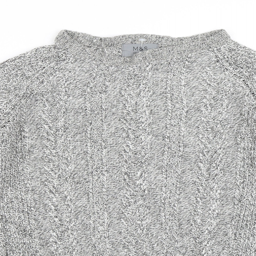 Marks & Spencer Womens Grey   Pullover Jumper Size M