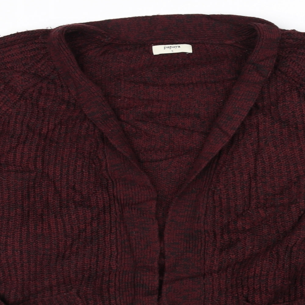 Papaya Womens Purple   Cardigan Jumper Size S