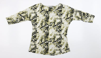 Womens UK Size 12 Simply Stock Shop White Basic Blouse