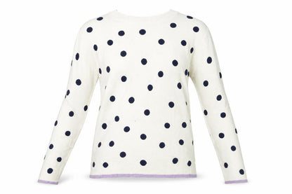 Marks & Spencer Collection Womens Yellow   Pullover Jumper Size 8  - spotted