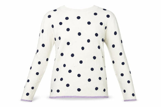 Marks & Spencer Collection Womens Yellow   Pullover Jumper Size 8  - spotted