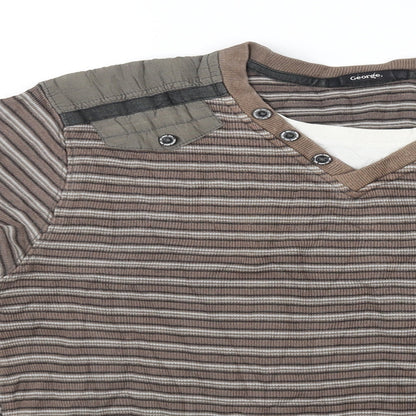 George Womens Grey   Henley Jumper Size M
