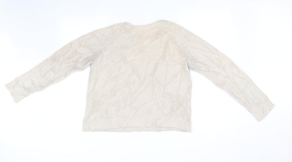 Dorothy Perkins Womens Beige   Pullover Jumper Size 12  - antlers