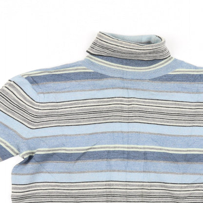 Gap Womens Blue Striped  Pullover  Size M