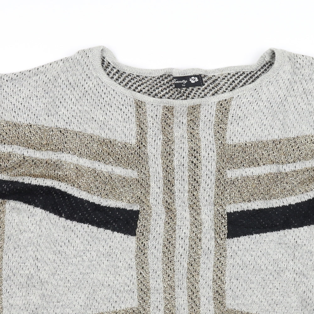 Tu Womens Grey   Pullover Jumper Size M