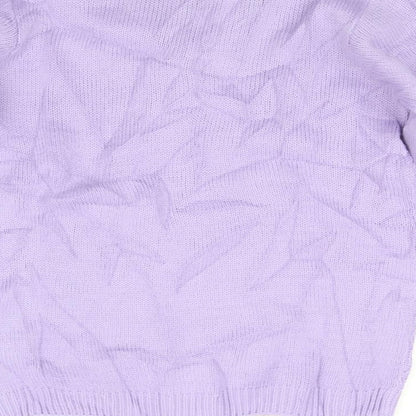 Isle Essentials Womens Purple   Pullover Jumper Size 12