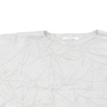 Classic Womens Grey   Pullover Jumper Size 14