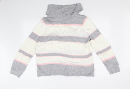 Marks & Spencer Collection Womens Yellow Striped  Pullover Jumper Size 16