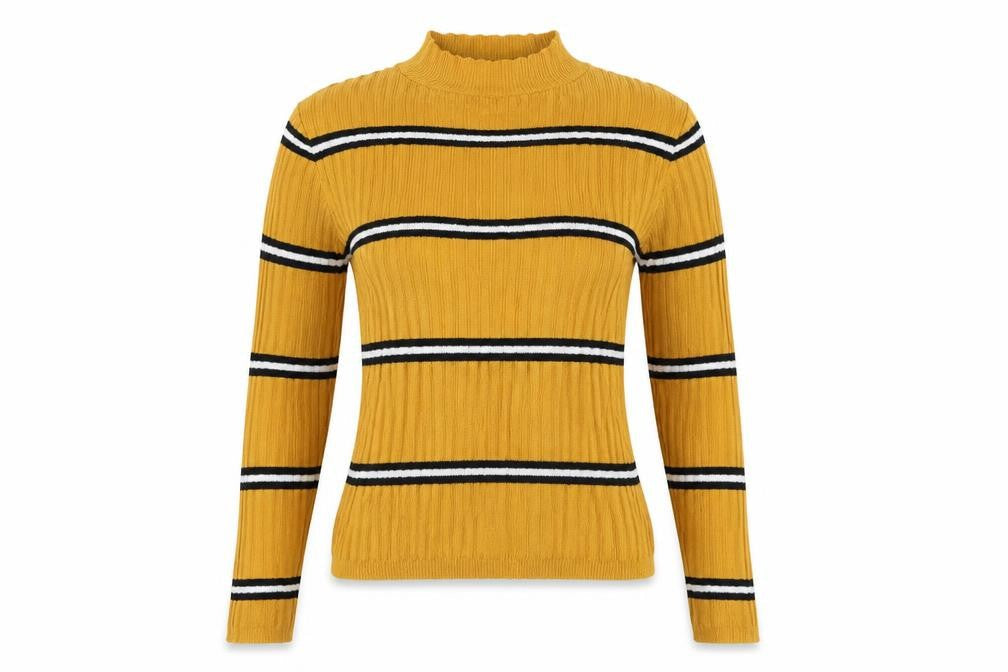 Womens UK Size S Primark Yellow Basic Blouse