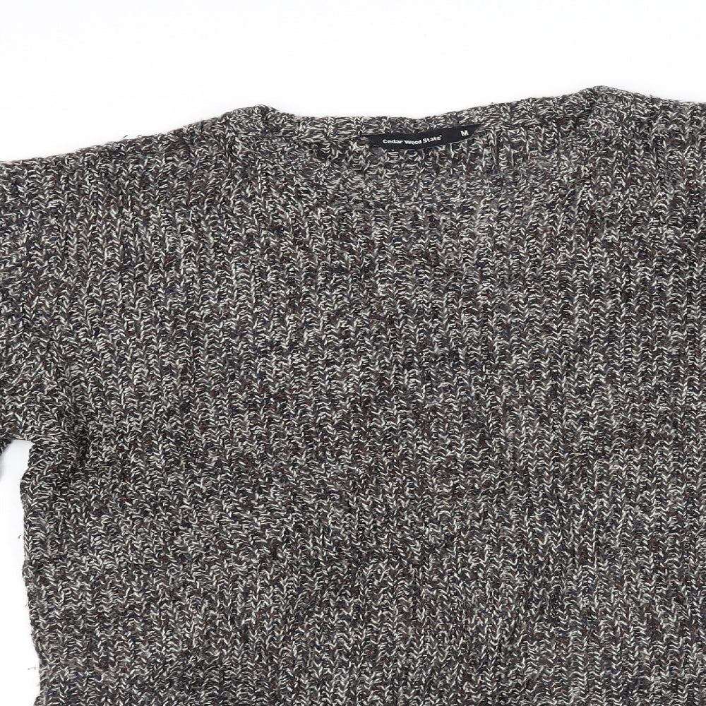 Cedar Wood State Womens Grey   Henley Jumper Size M