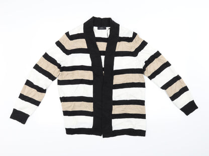 Papaya Womens Black Striped  Pullover Jumper Size 16