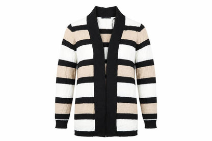 Papaya Womens Black Striped  Pullover Jumper Size 16