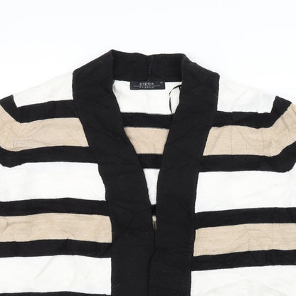 Papaya Womens Black Striped  Pullover Jumper Size 16