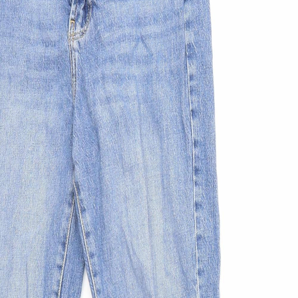 Dorothy Perkins Womens Blue  Denim Straight Jeans Size 10 L31 in