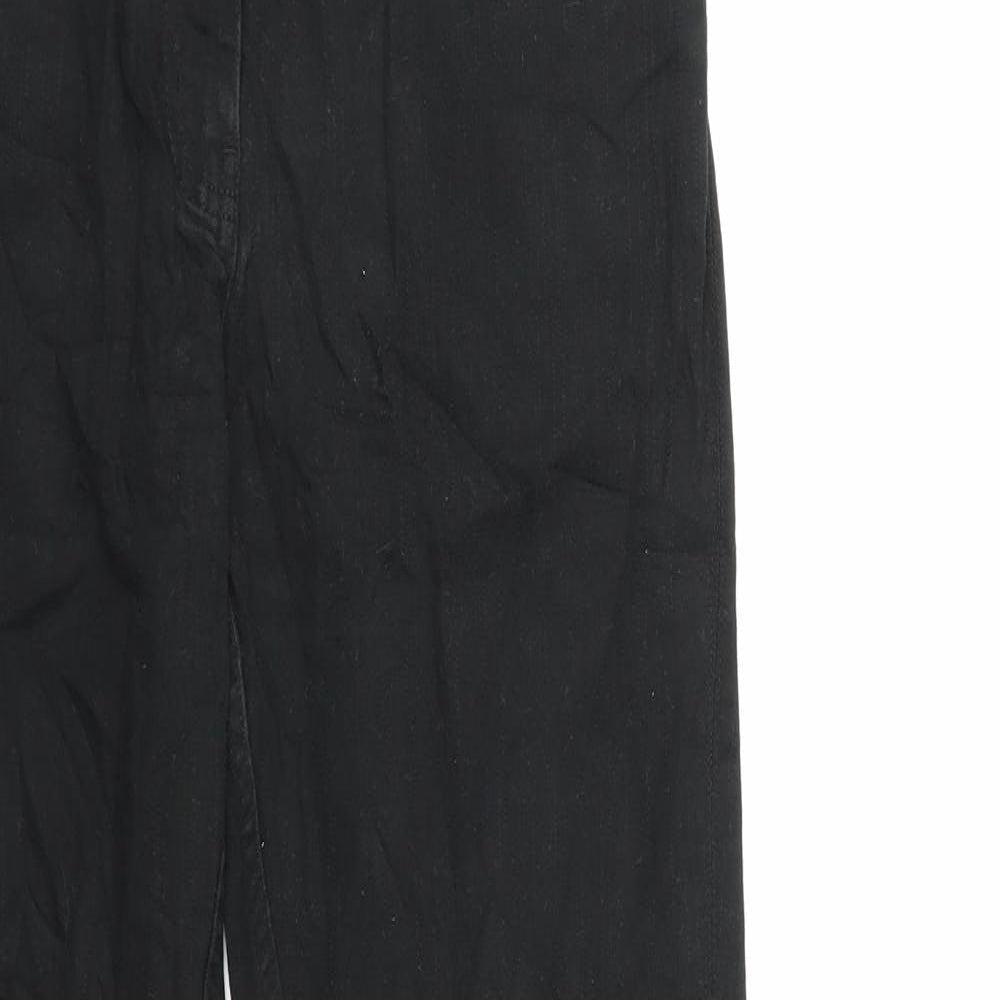 X-Mail Womens Black  Denim Flared Jeans Size 10 L29 in