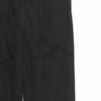 X-Mail Womens Black  Denim Flared Jeans Size 10 L29 in