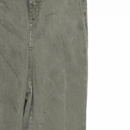 Womens UK Size 10 H&M Regular Fit Skinny Green Jeans