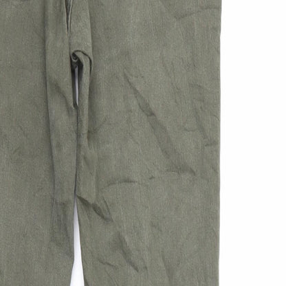 Womens UK Size 10 H&M Regular Fit Skinny Green Jeans