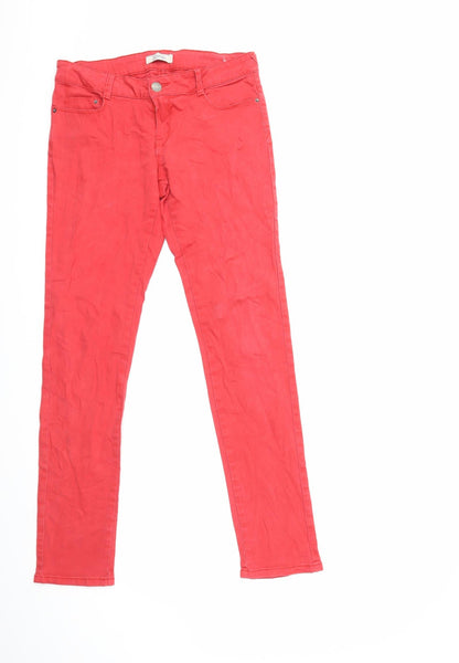 denim life Womens Red  Denim Skinny Jeans Size 30 in L30 in