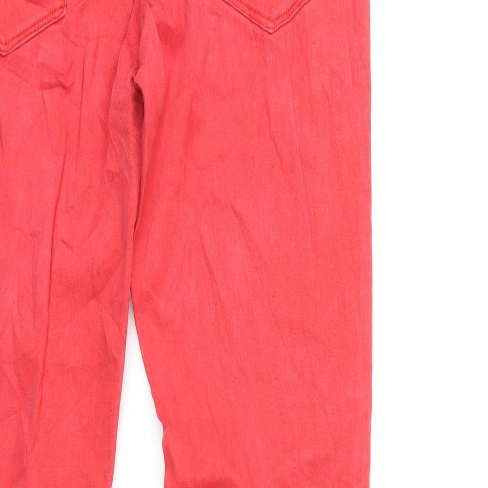 denim life Womens Red  Denim Skinny Jeans Size 30 in L30 in