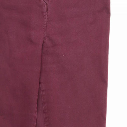 Marks and Spencer Womens Red  Denim Skinny Jeans Size 12 L30 in