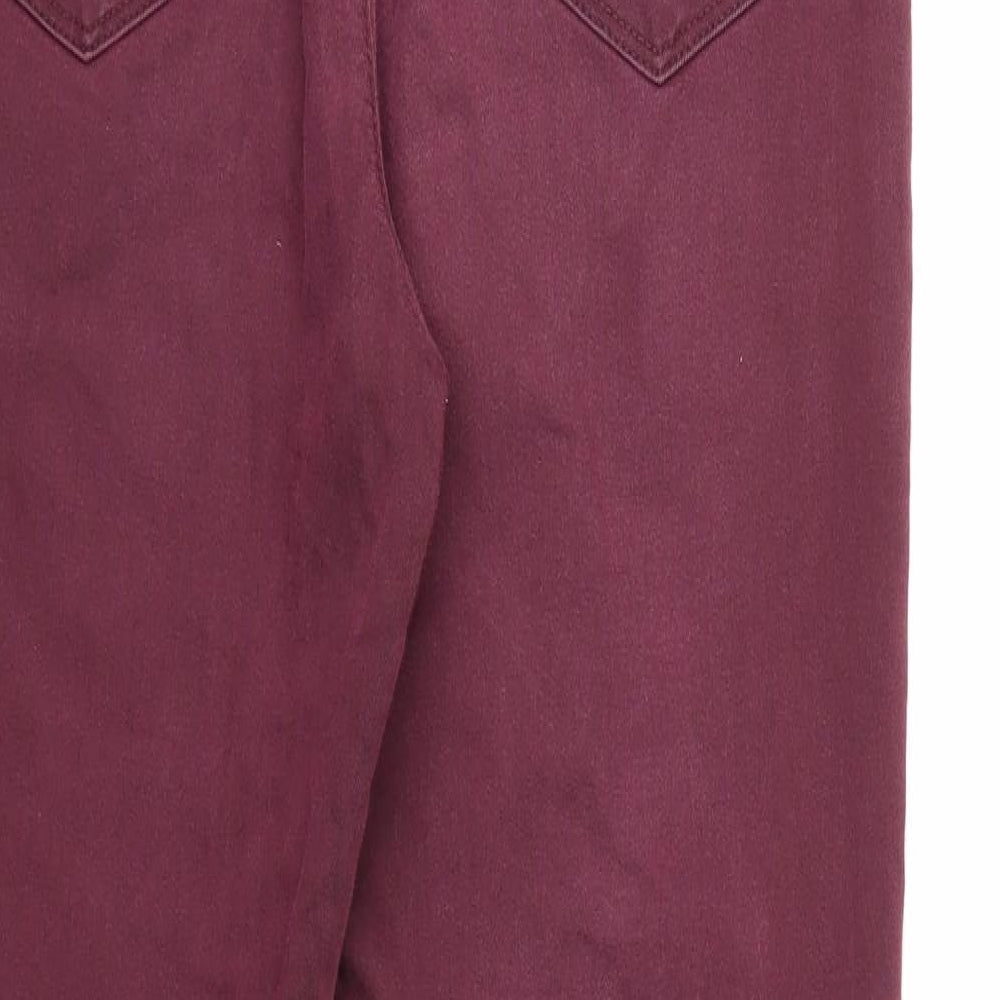 Marks and Spencer Womens Red  Denim Skinny Jeans Size 12 L30 in