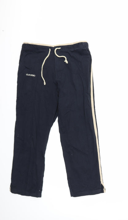 CLASSIC  Womens Blue   Cropped Trousers Size 12 L26 in