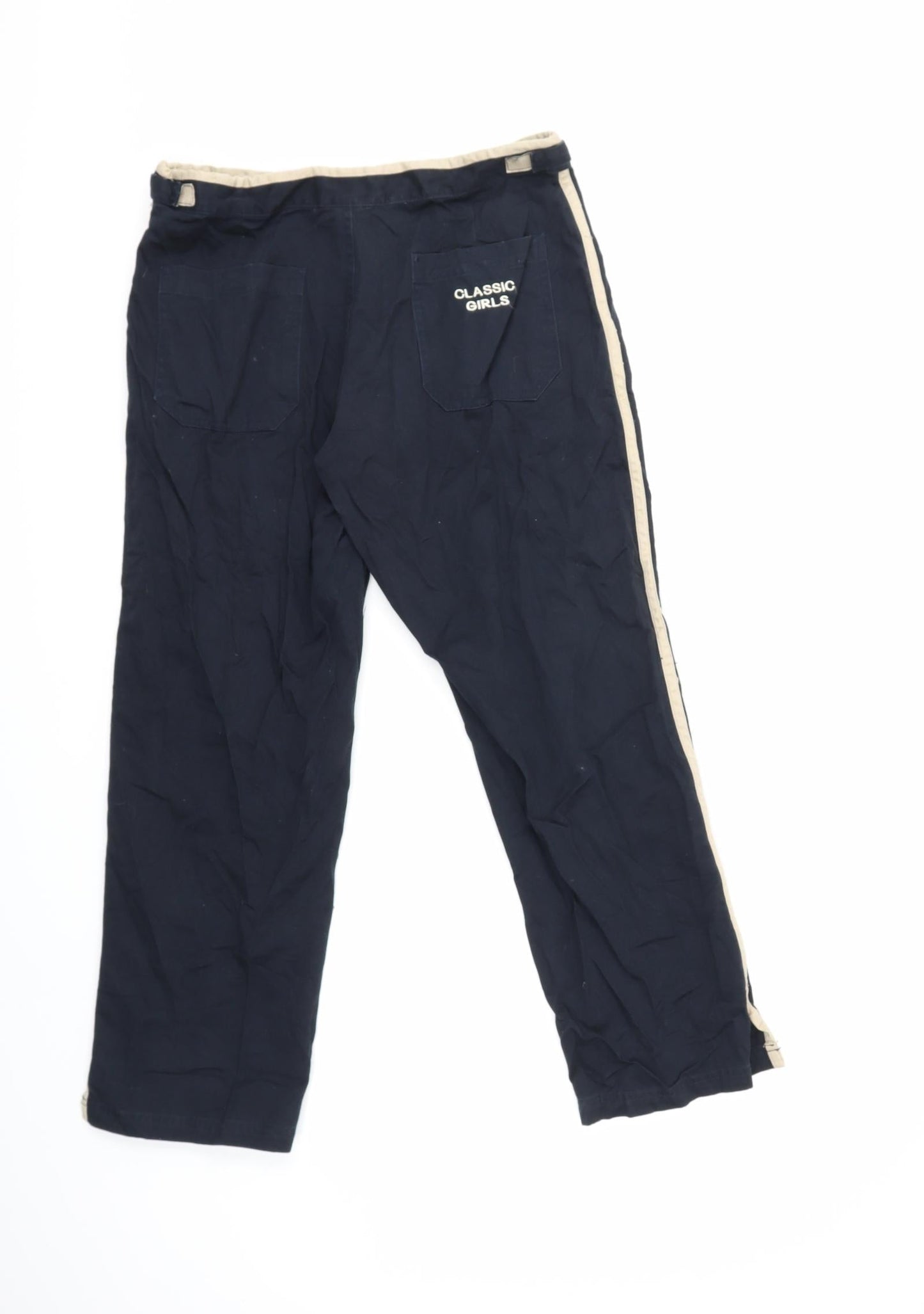 CLASSIC  Womens Blue   Cropped Trousers Size 12 L26 in