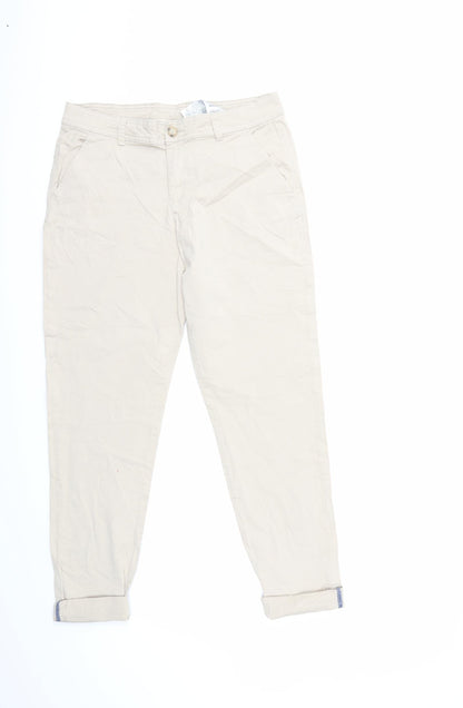 Womens UK Size 8 Clockhouse Regular Fit  Beige Trousers