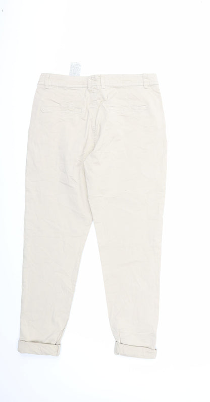 Womens UK Size 8 Clockhouse Regular Fit  Beige Trousers