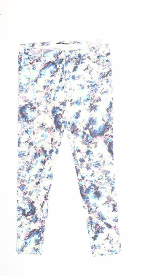 Womens UK Size 8 Mohito Regular Fit Skinny White Jeans