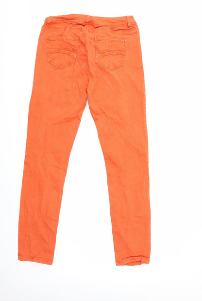 Womens UK Size 30 in Street One Regular Fit Skinny Orange Jeans