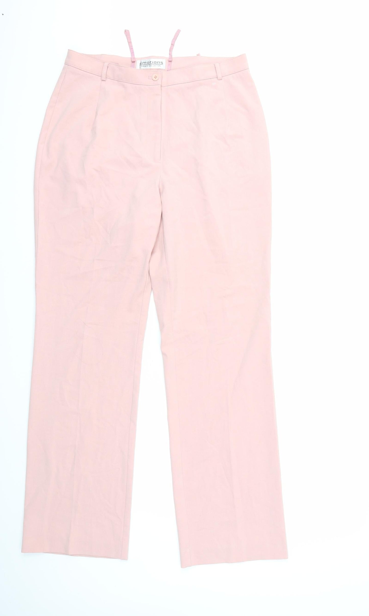 EMOTIONS Womens Pink   Trousers  Size 16 L31 in