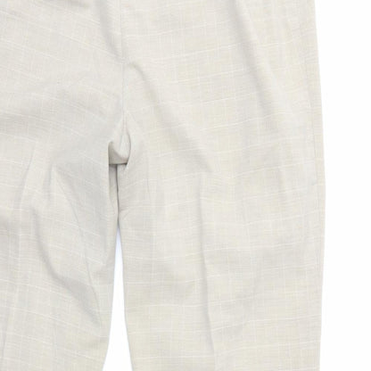 Womens UK Size 14 Marks and Spencer Regular Fit  Beige Trousers