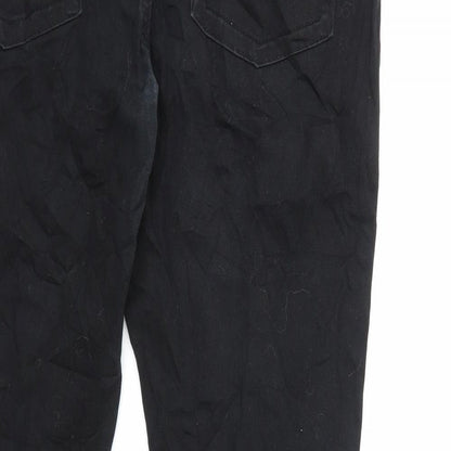 Only Womens Black  Denim Straight Jeans Size 44 in L32 in