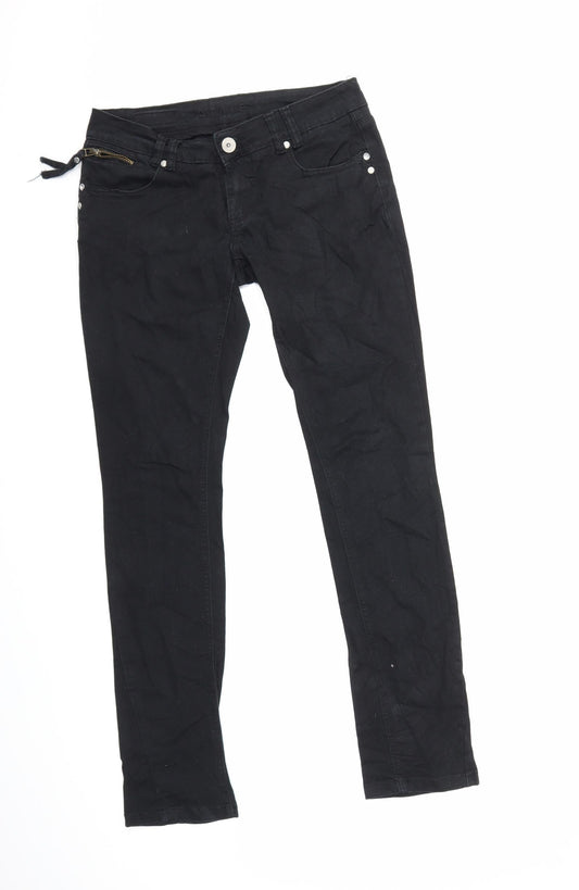 Womens UK Size 27 in Amisu Regular Fit Skinny Black Jeans