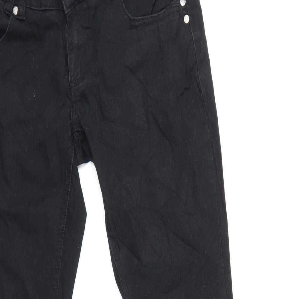 Womens UK Size 27 in Amisu Regular Fit Skinny Black Jeans