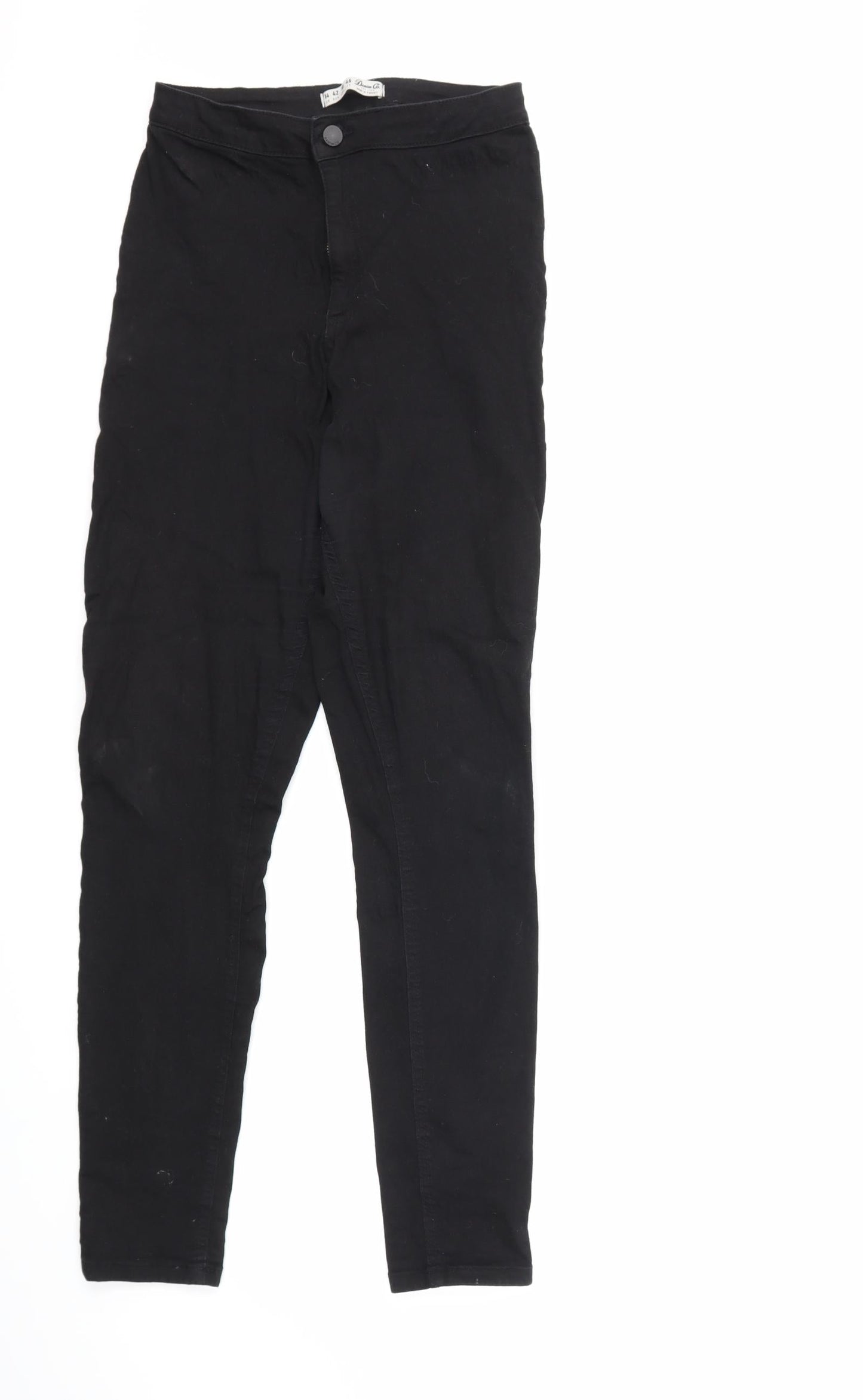 Denim & Co. Womens Black  Denim Skinny Jeans Size 14 L30 in