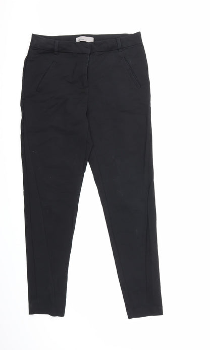 Womens UK Size 34 in VERO MODA Regular Fit Dress Pants Black Trousers