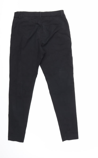 Womens UK Size 34 in VERO MODA Regular Fit Dress Pants Black Trousers