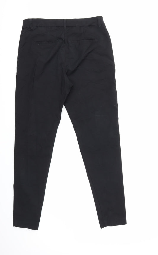 Womens UK Size 34 in VERO MODA Regular Fit Dress Pants Black Trousers