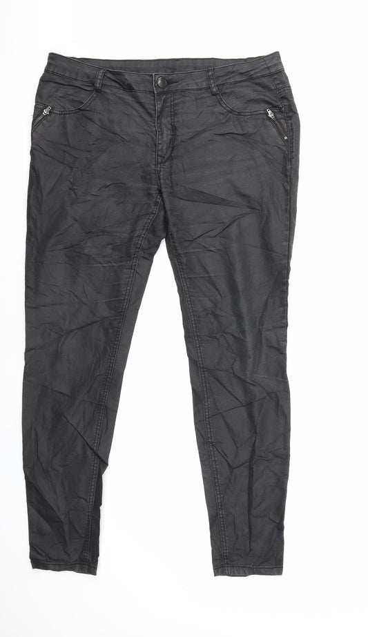 Yessica Womens Black  Denim Skinny Jeans Size 36 in L29 in